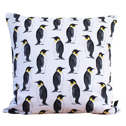 Martha and Hepsie Penguin Cushion, Multi